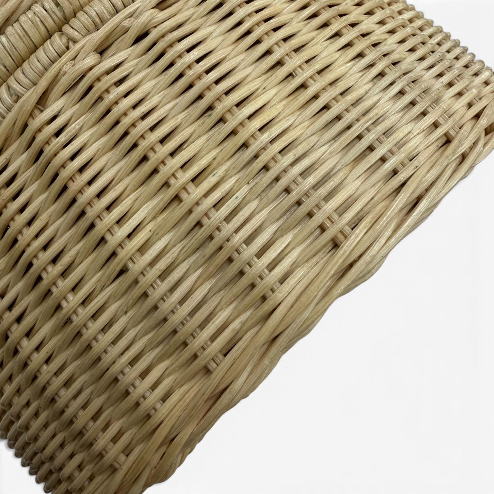 Excellent Manimaris Handbag PANCAKEBASKET Rattan basket bag