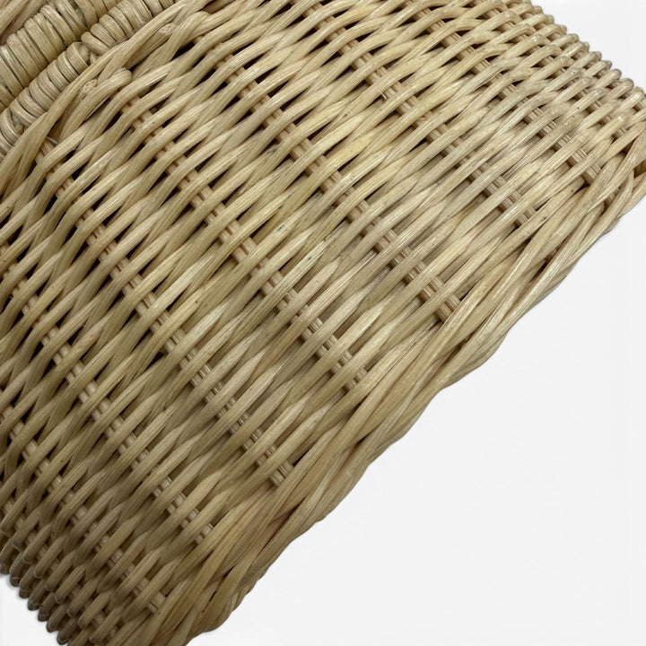Excellent Manimaris Handbag PANCAKEBASKET Rattan basket bag natural Women