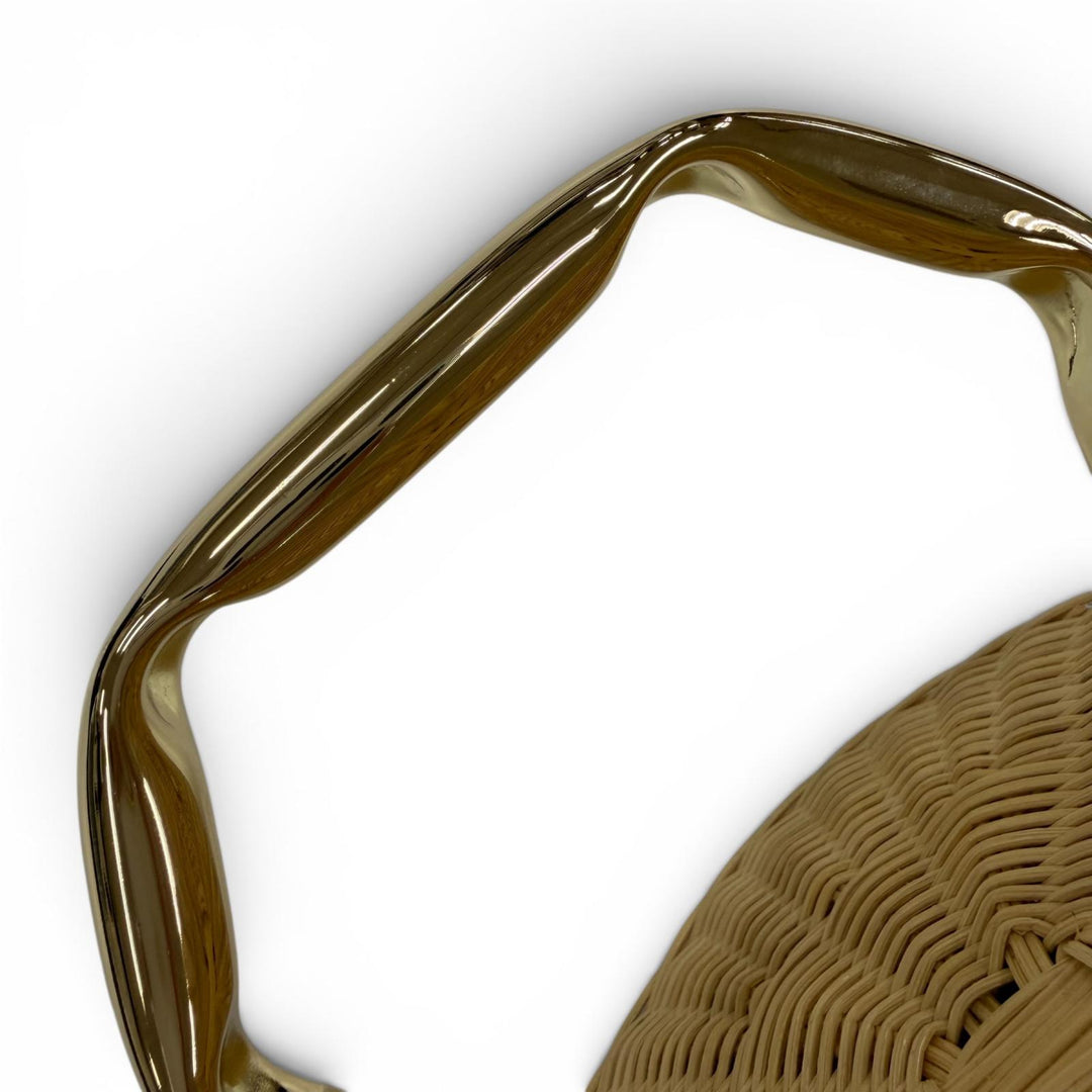 Excellent Manimaris Handbag PANCAKEBASKET Rattan basket bag natural Women