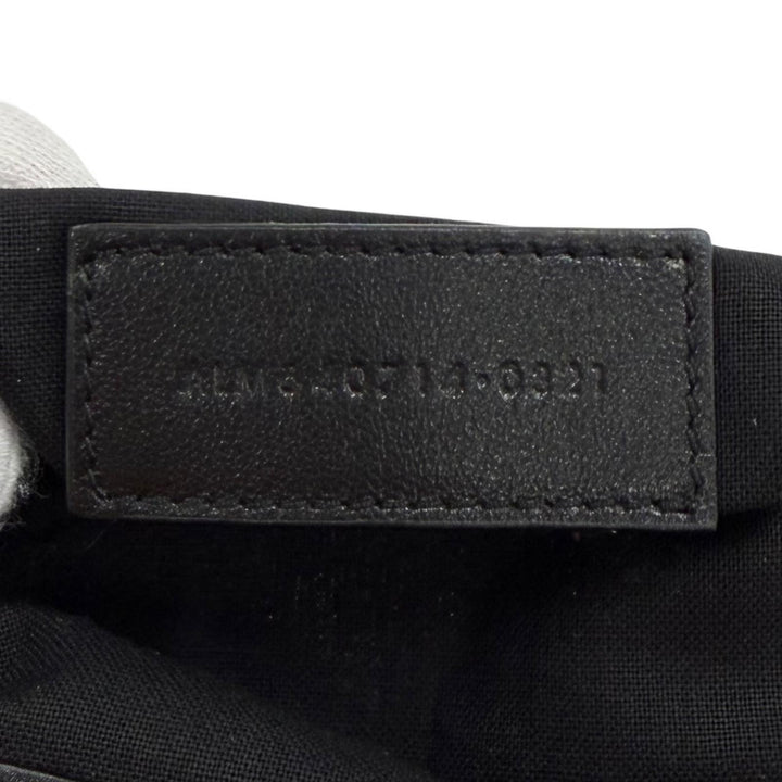 Excellent SAINT LAURENT PARIS Shoulder Bag Drawstring Leather Chain 640714