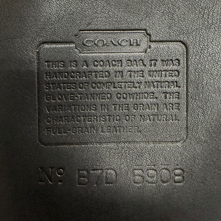 Excellent COACH Shoulder Bag Old Coach Turnlock Tourist Pouch Glove leather 6908