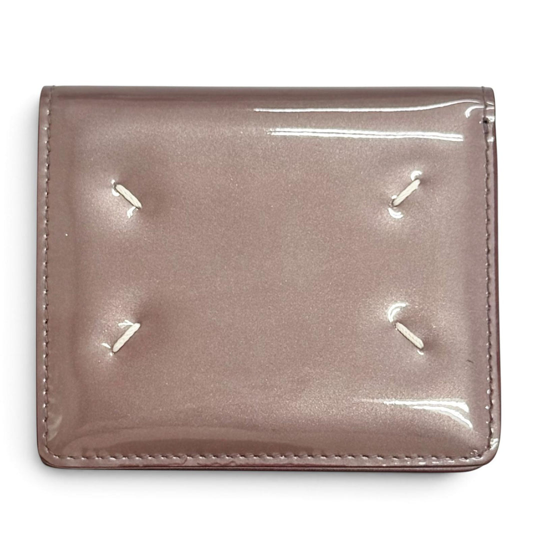 Excellent Maison Margiela 11 FOUR STITCHES BIFOLD WALLET DUSTY PINK S56UI0140