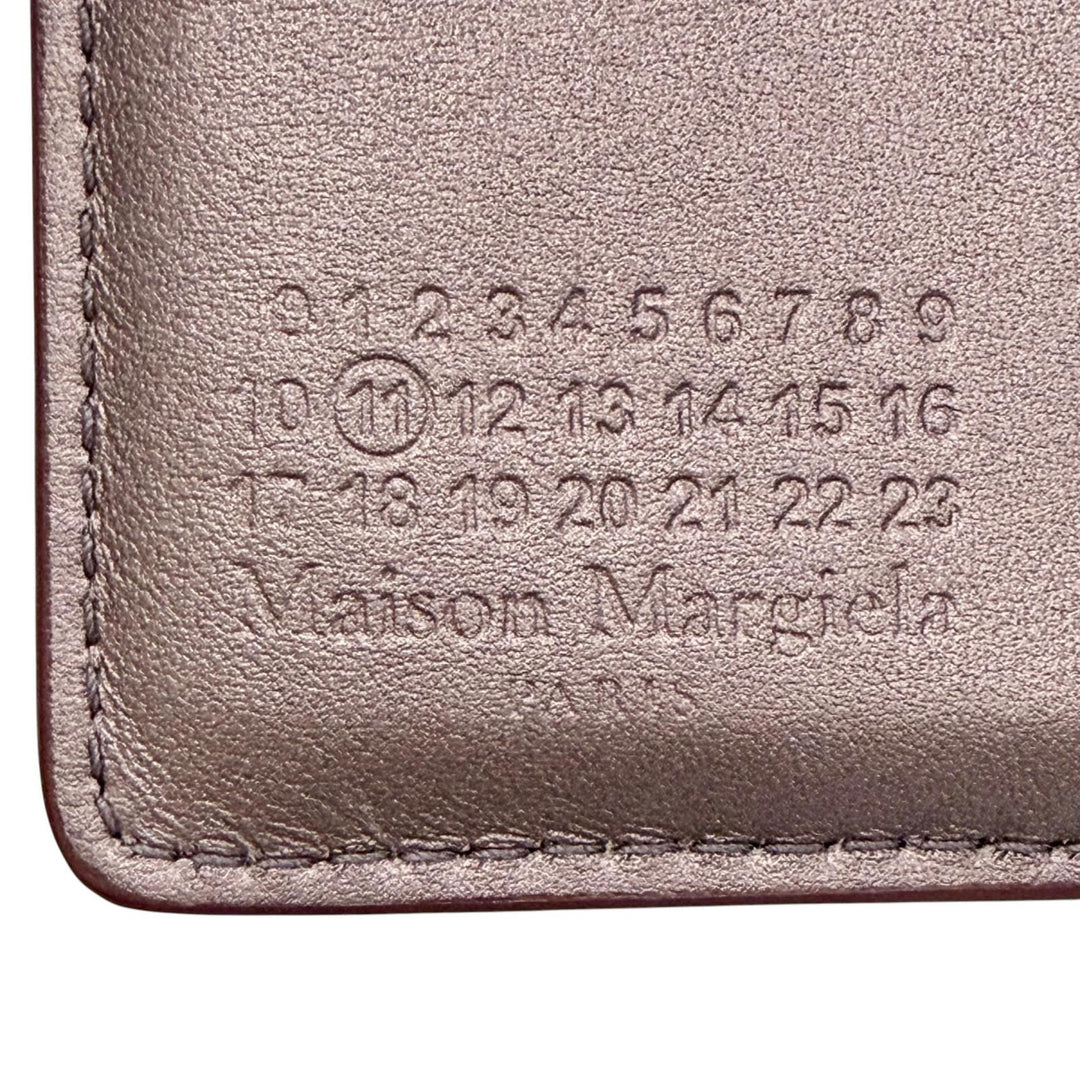 Excellent Maison Margiela 11 FOUR STITCHES BIFOLD WALLET DUSTY PINK S56UI0140