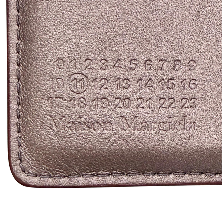 Excellent Maison Margiela 11 FOUR STITCHES BIFOLD WALLET DUSTY PINK S56UI0140