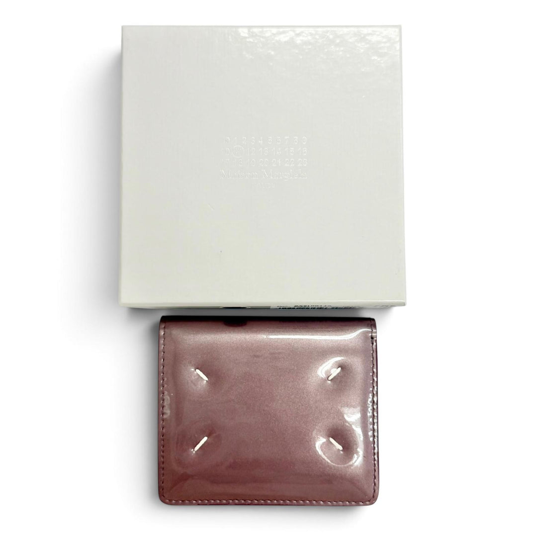 Excellent Maison Margiela 11 FOUR STITCHES BIFOLD WALLET DUSTY PINK S56UI0140