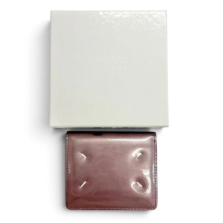 Excellent Maison Margiela 11 FOUR STITCHES BIFOLD WALLET DUSTY PINK S56UI0140