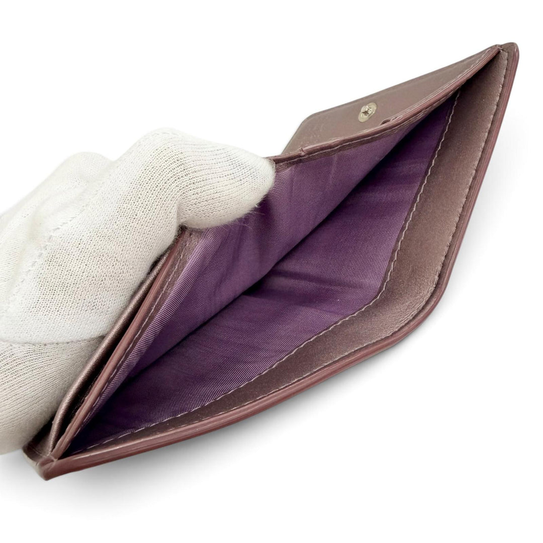 Excellent Maison Margiela 11 FOUR STITCHES BIFOLD WALLET DUSTY PINK S56UI0140