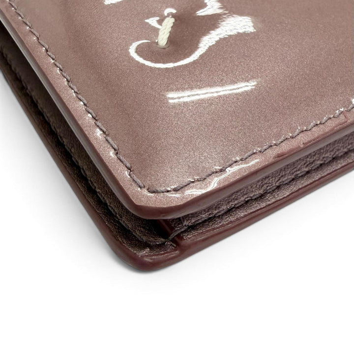 Excellent Maison Margiela 11 FOUR STITCHES BIFOLD WALLET DUSTY PINK S56UI0140