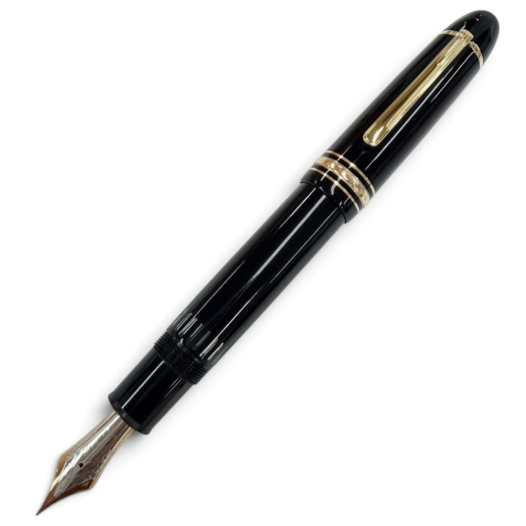 Excellent MONTBLANC fountain pen Meisterstück 149 White Star Bicolor black 14K