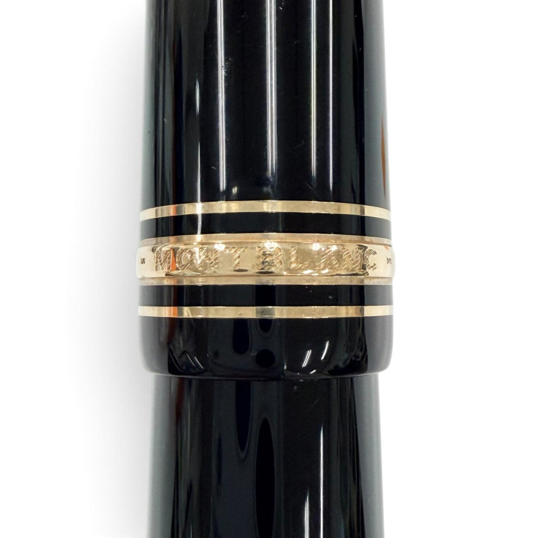 Excellent MONTBLANC fountain pen Meisterstück 149 White Star Bicolor black 14K