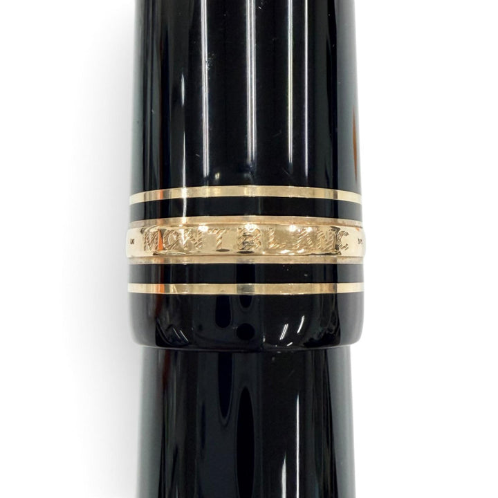 Excellent MONTBLANC fountain pen Meisterstück 149 White Star Bicolor black 14K
