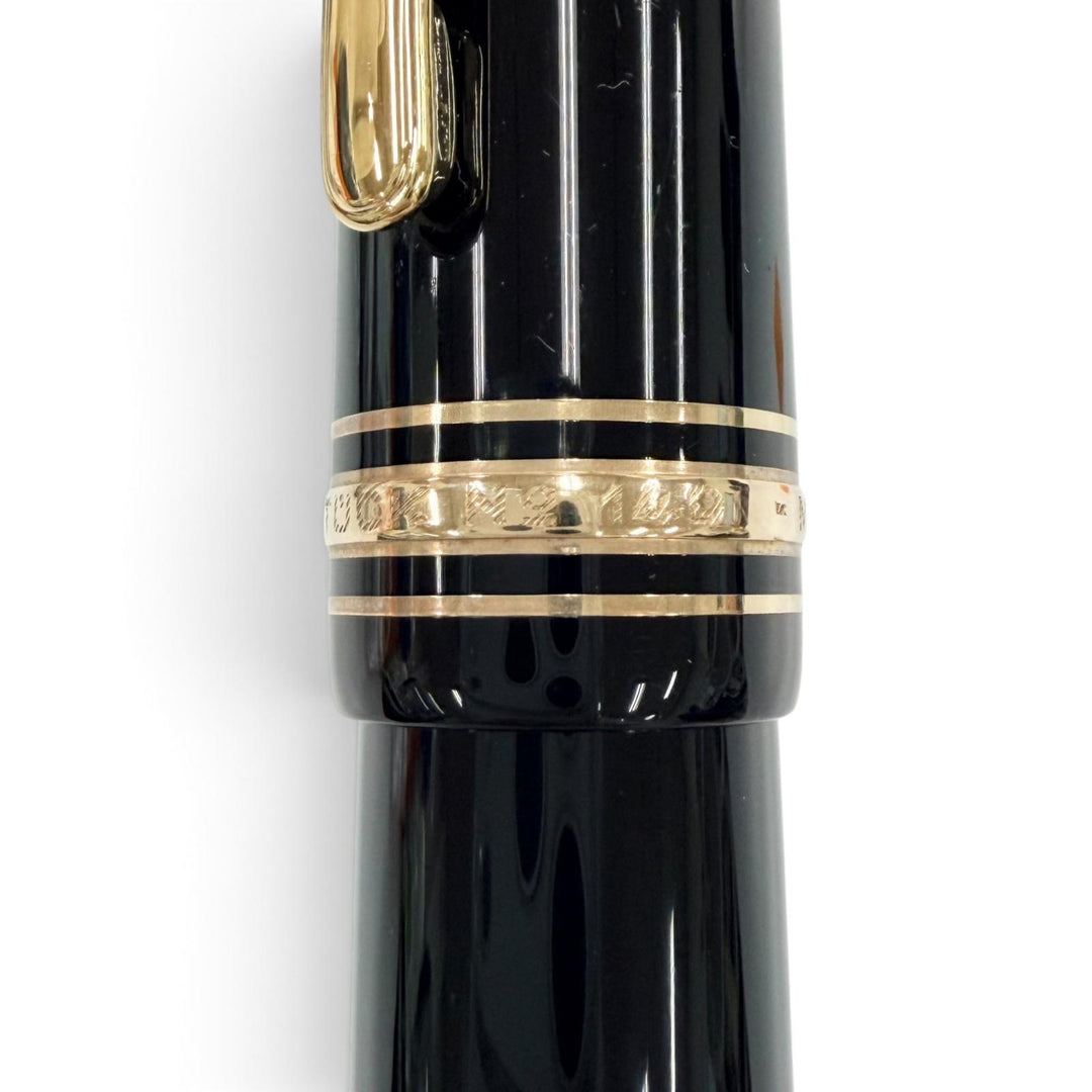 Excellent MONTBLANC fountain pen Meisterstück 149 White Star Bicolor black 14K