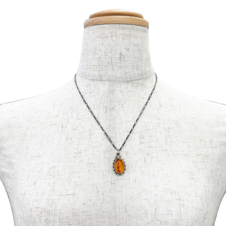 Great Georg Jensen Necklace Heritage Collection Year Collection Orange 925