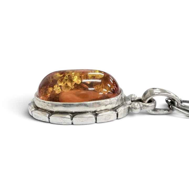 Great Georg Jensen Necklace Heritage Collection Year Collection Orange 925