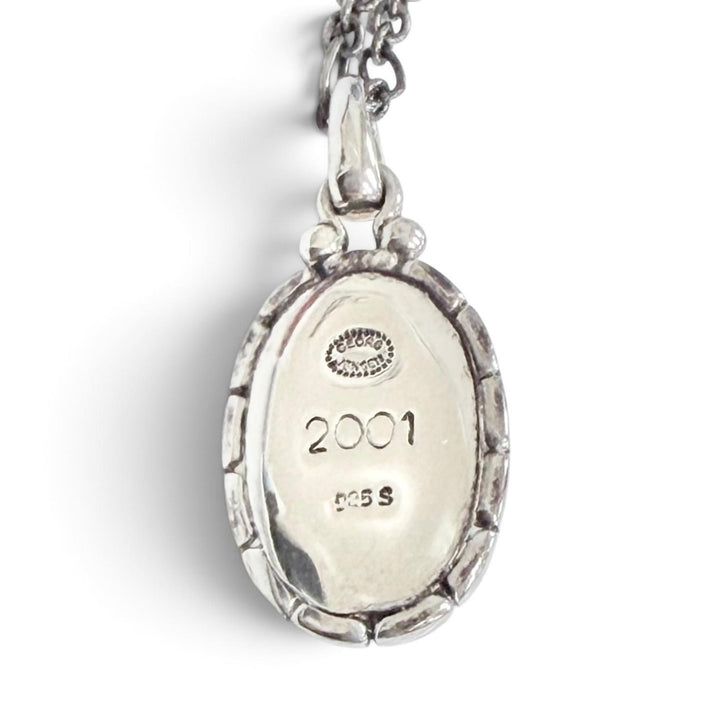Great Georg Jensen Necklace Heritage Collection Year Collection Orange 925