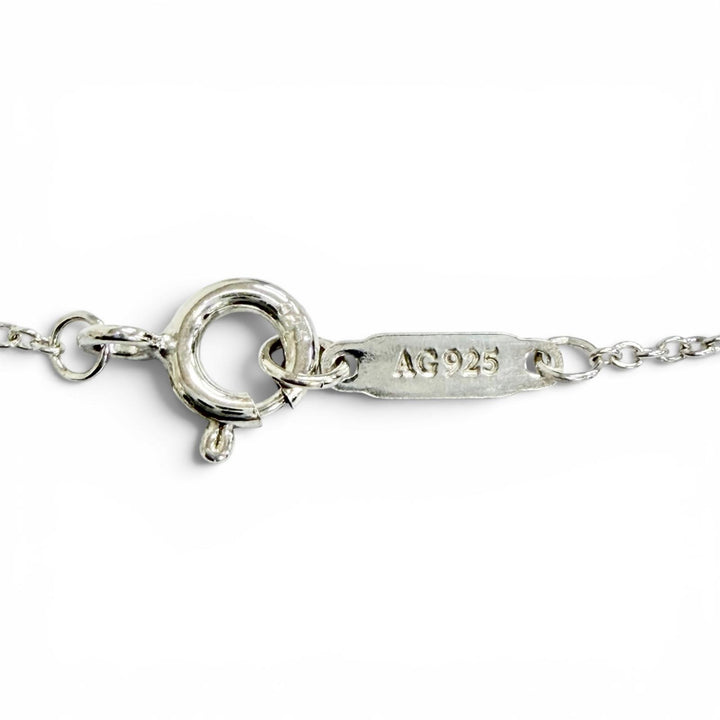 Excellent TIFFANY&Co. Necklace Pink Double Heart Tag Pendant Silver 925 Women