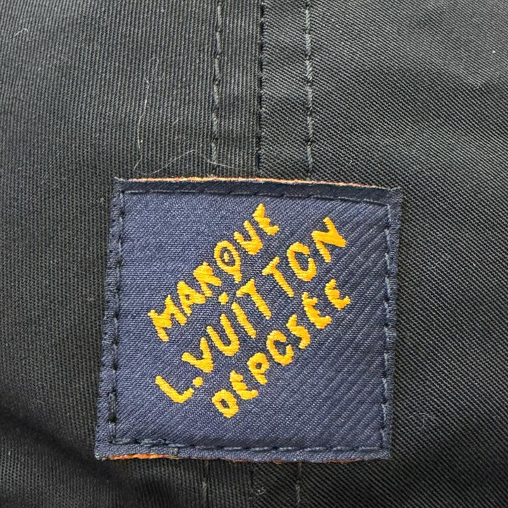 Excellent LOUIS VUITTON Cap Signature Logo Embroidery Baseball Noir