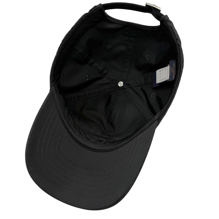 Excellent LOUIS VUITTON Cap Signature Logo Embroidery Baseball Noir