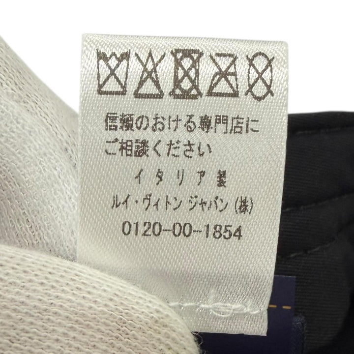 Excellent LOUIS VUITTON Cap Signature Logo Embroidery Baseball Noir