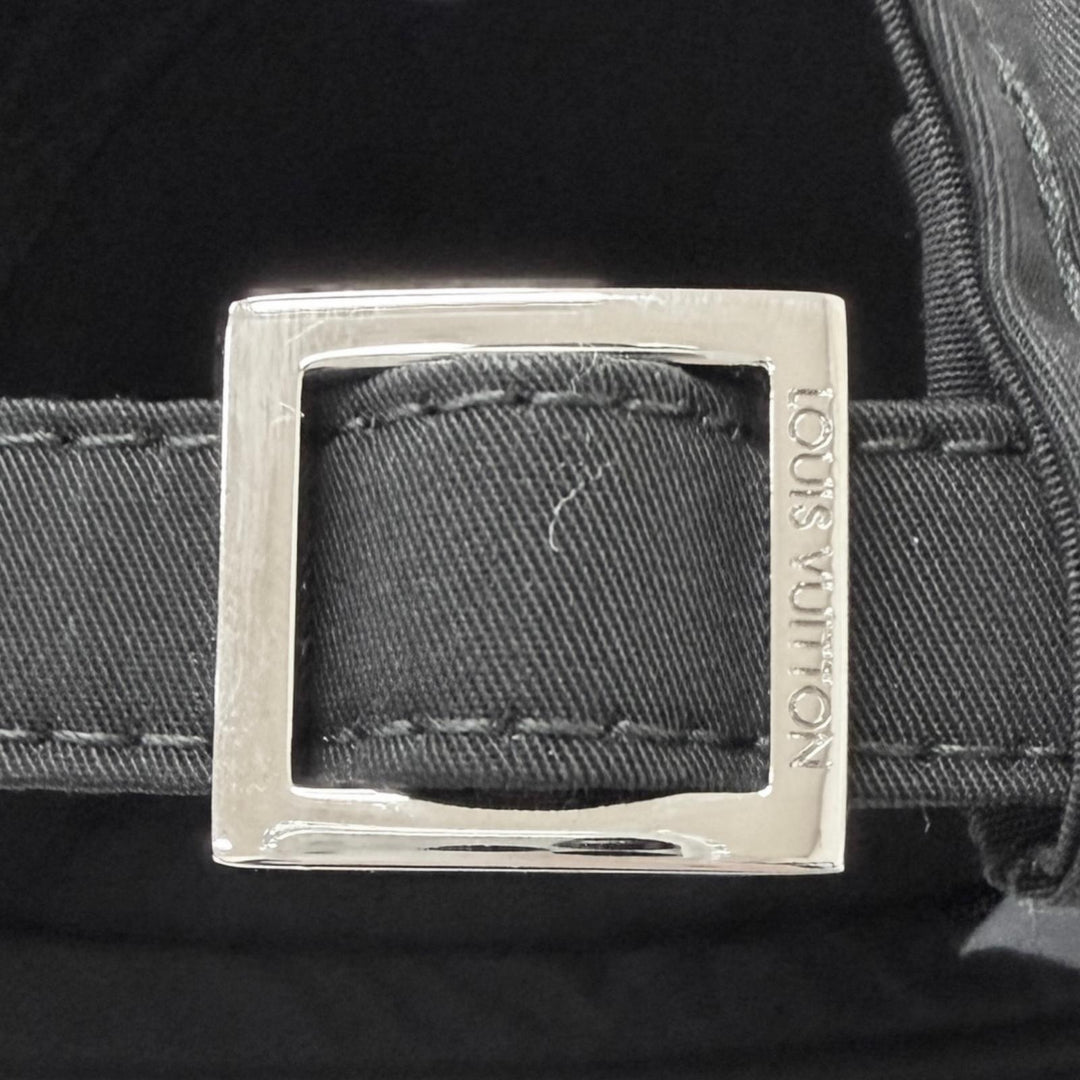 Excellent LOUIS VUITTON Cap Signature Logo Embroidery Baseball Noir