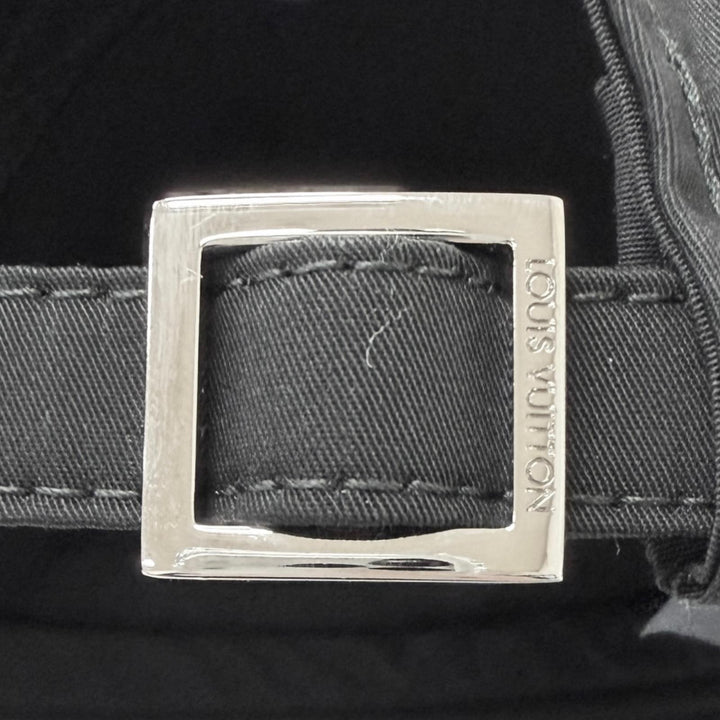 Excellent LOUIS VUITTON Cap Signature Logo Embroidery Baseball Noir