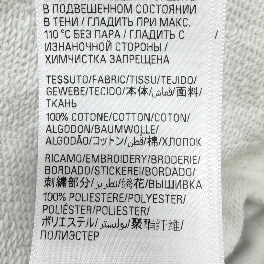 Excellent BALENCIAGA hoodie LARGE FIT HOODIE distressed sweatshirt off white