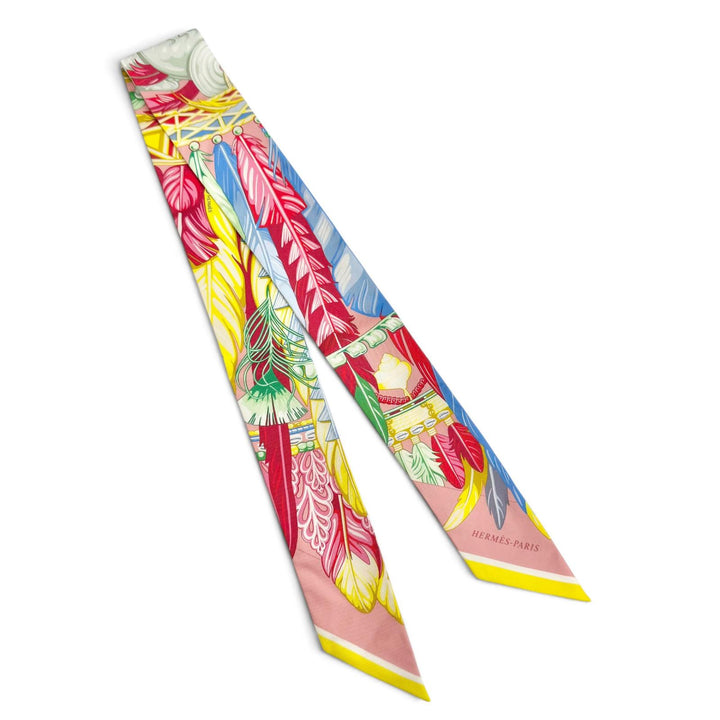 Excellent HERMES scarf Twilly Danse Pacifique silk Women