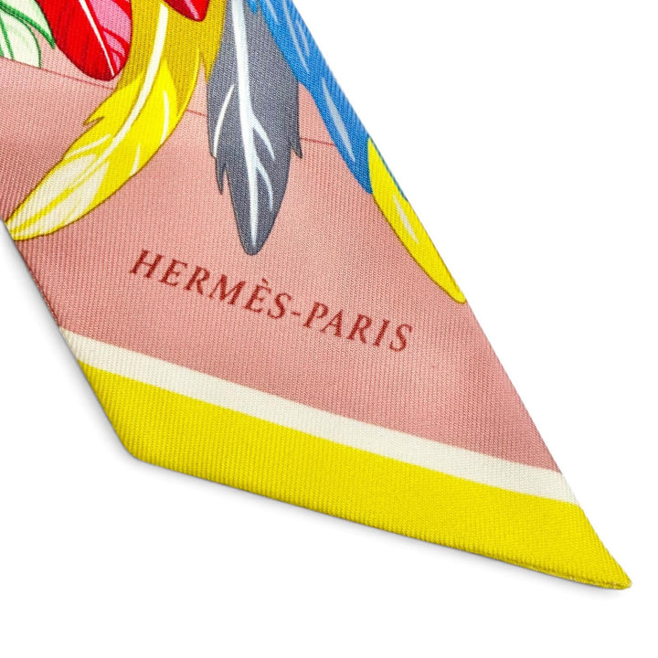 Excellent HERMES scarf Twilly Danse Pacifique silk Women