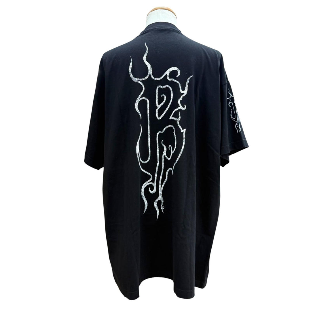 Great BALENCIAGA Short sleeve T-shirt DARKWAVE TEE black cotton mens 3 739028