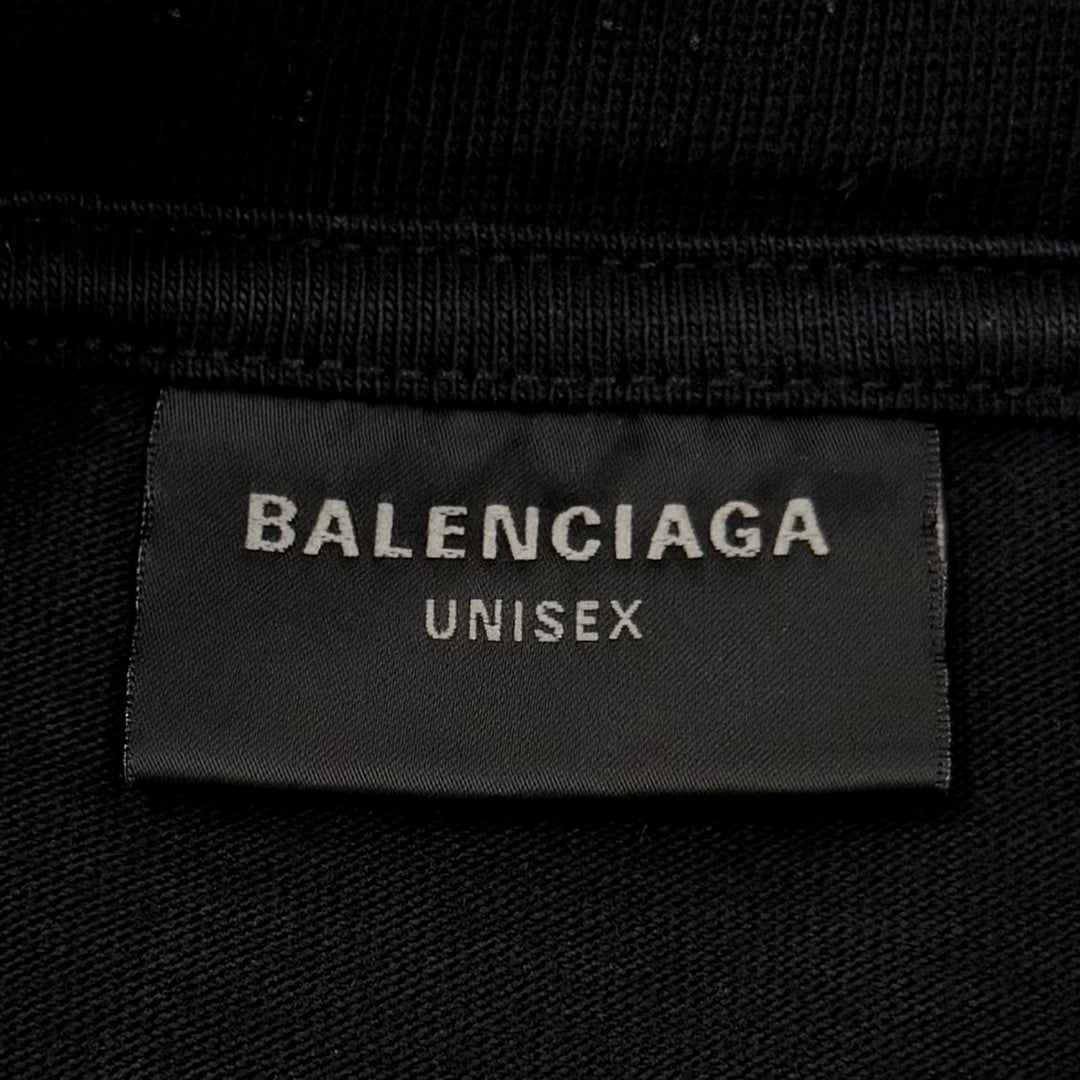 Great BALENCIAGA Short sleeve T-shirt DARKWAVE TEE black cotton mens 3 739028