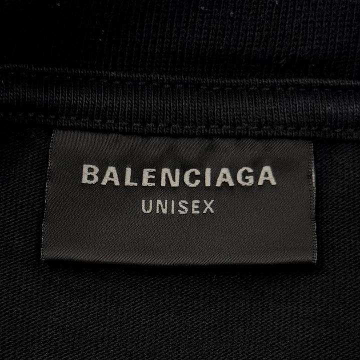 Great BALENCIAGA Short sleeve T-shirt DARKWAVE TEE black cotton mens 3 739028