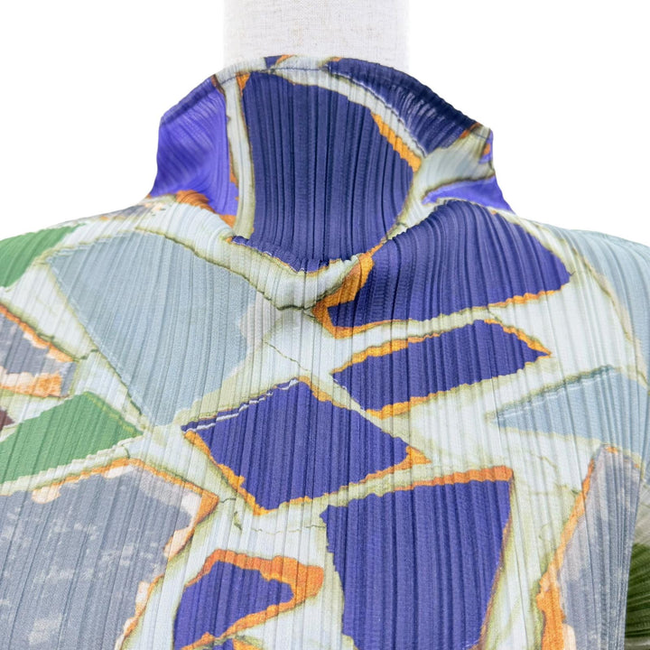 Excellent PLEATS PLEASE T-shirt Gem Pattern All-over Geometric Pattern 3