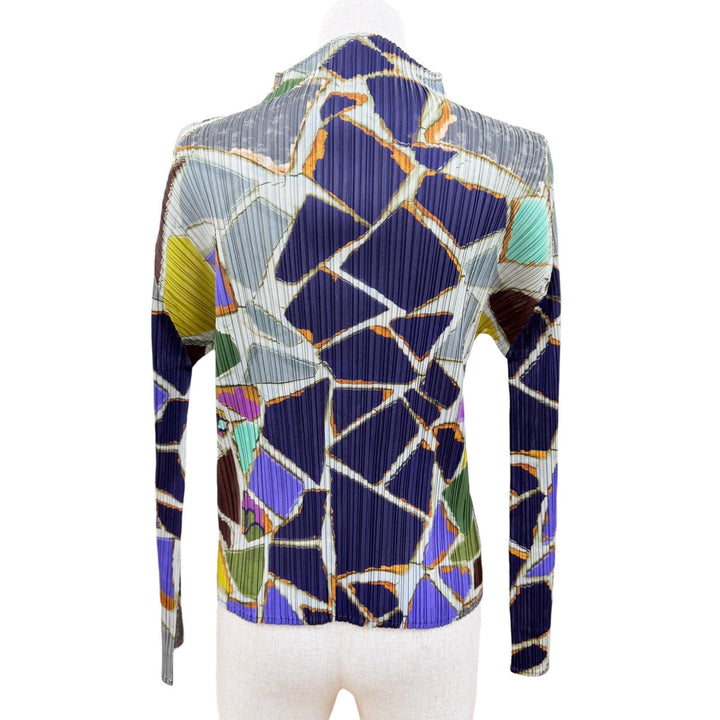 Excellent PLEATS PLEASE T-shirt Gem Pattern All-over Geometric Pattern 3