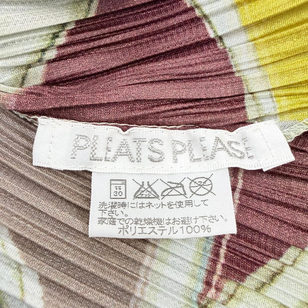 Excellent PLEATS PLEASE T-shirt Gem Pattern All-over Geometric Pattern 3