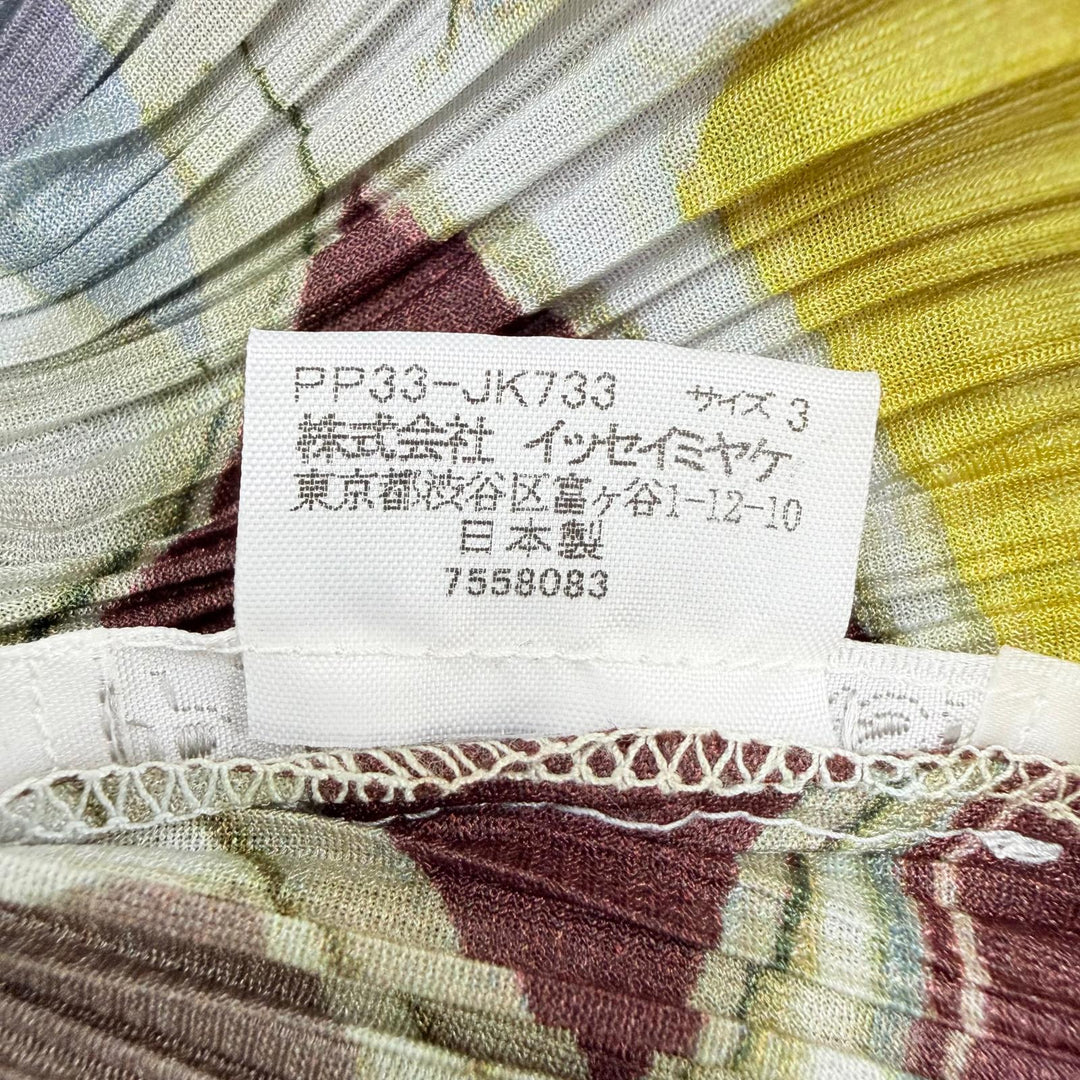 Excellent PLEATS PLEASE T-shirt Gem Pattern All-over Geometric Pattern 3