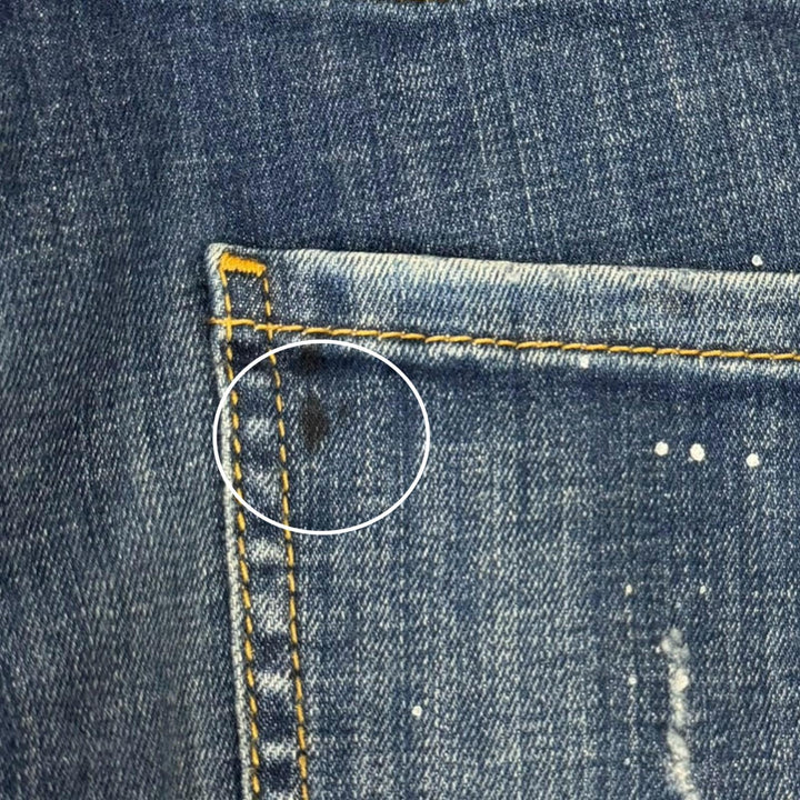 Great DSQUARED2 Denim pants UNDER PATCH SKATER JEANS Damage processing