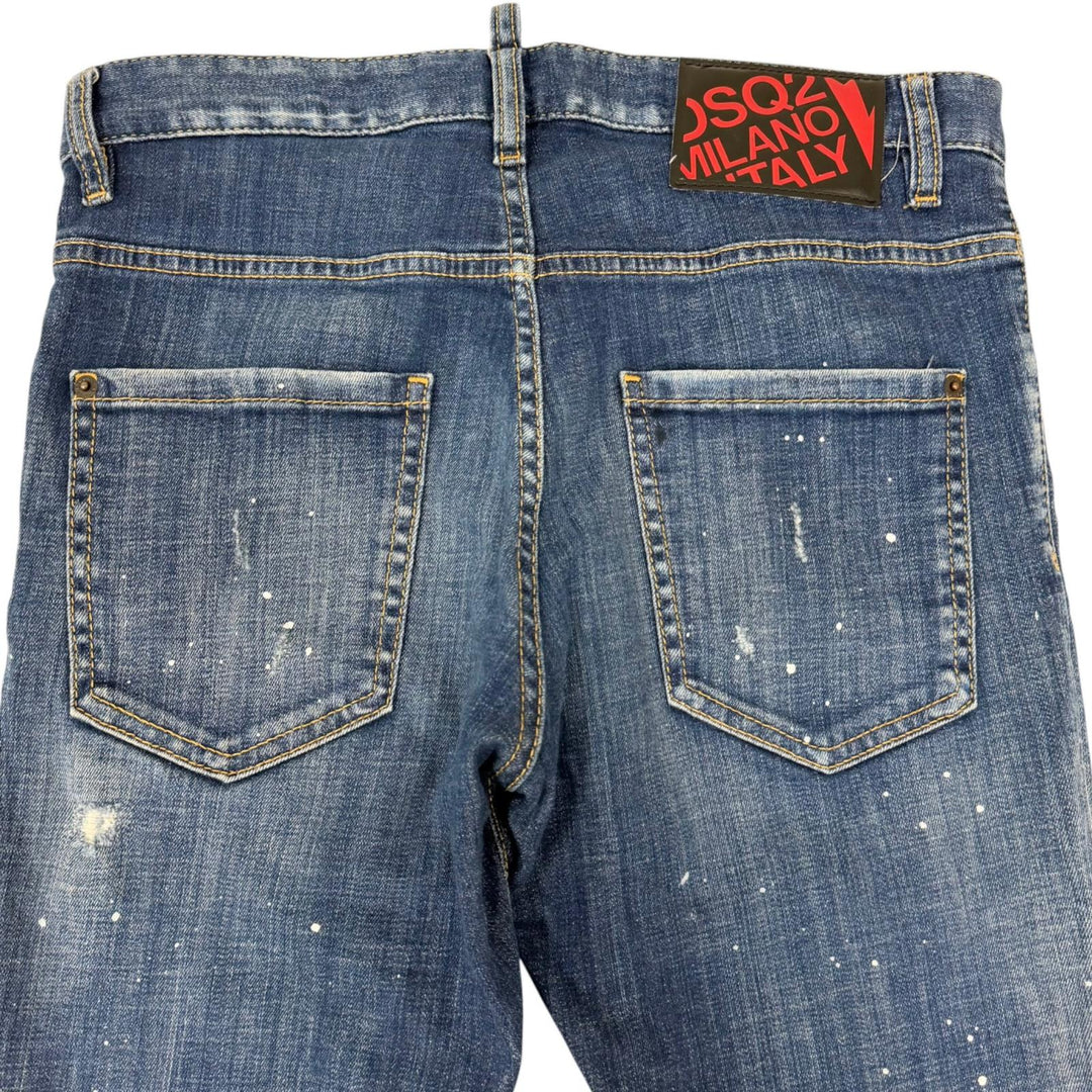 Great DSQUARED2 Denim pants UNDER PATCH SKATER JEANS Damage processing