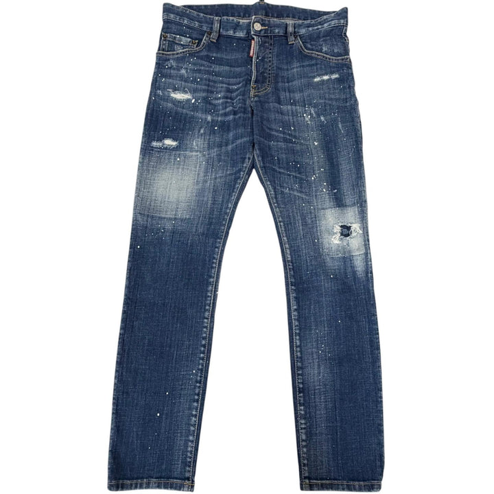 Great DSQUARED2 Denim pants UNDER PATCH SKATER JEANS Damage processing