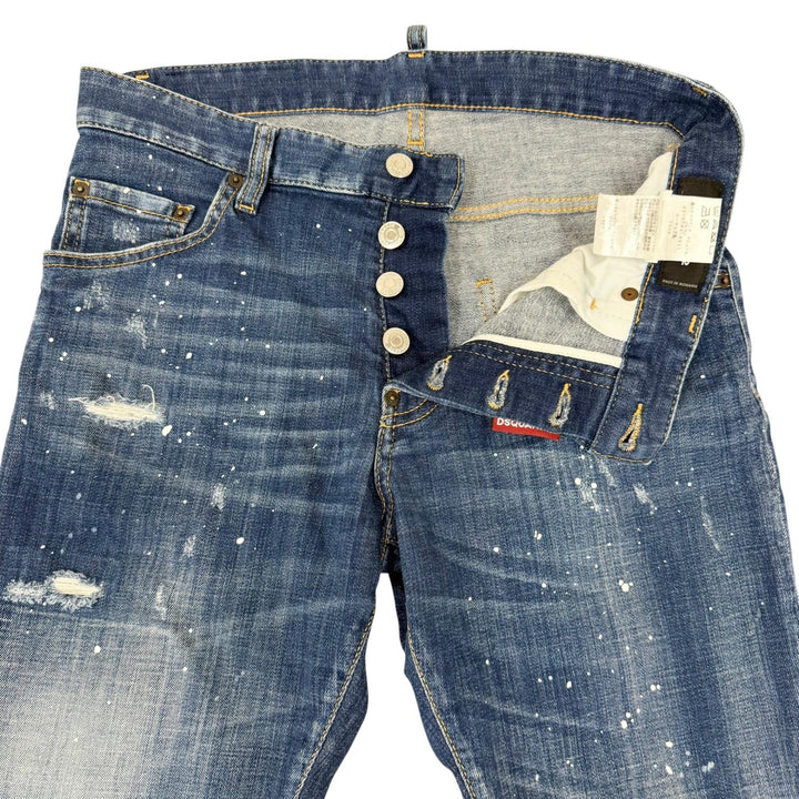 Great DSQUARED2 Denim pants UNDER PATCH SKATER JEANS Damage processing