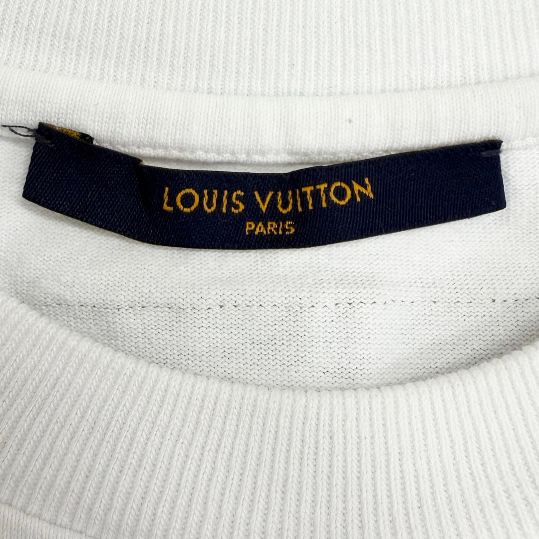 Great LOUIS VUITTON Short sleeve T-shirt Amen Break Kickflip Inside Out white