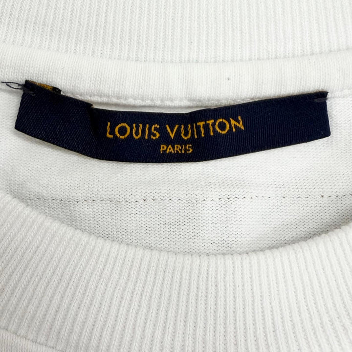 Great LOUIS VUITTON Short sleeve T-shirt Amen Break Kickflip Inside Out white