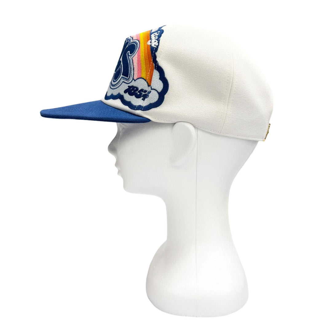 Great LOUIS VUITTON cap Rainbow Baseball Cap hat blue cotton mens M8160M