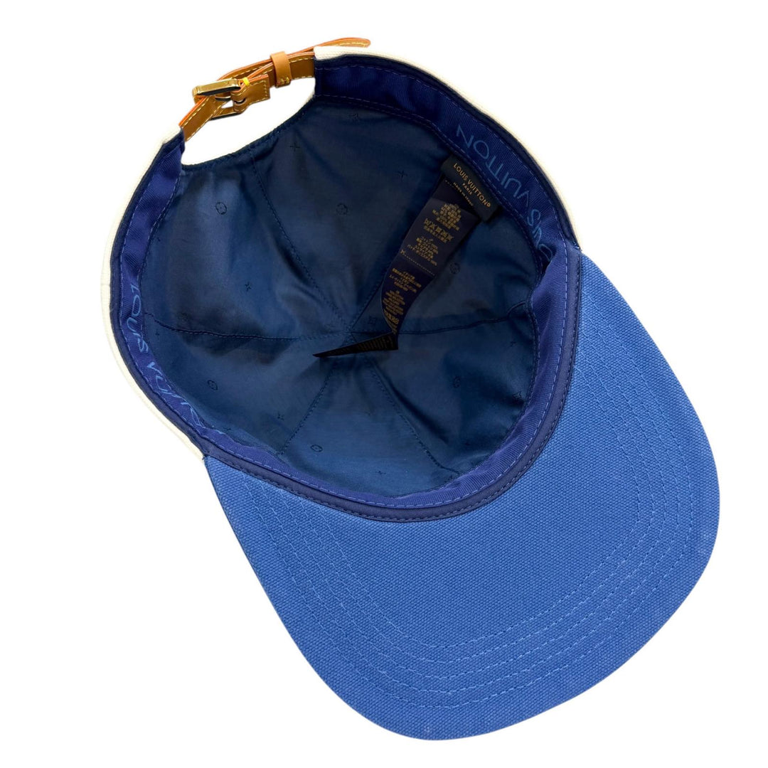 Great LOUIS VUITTON cap Rainbow Baseball Cap hat blue cotton mens M8160M
