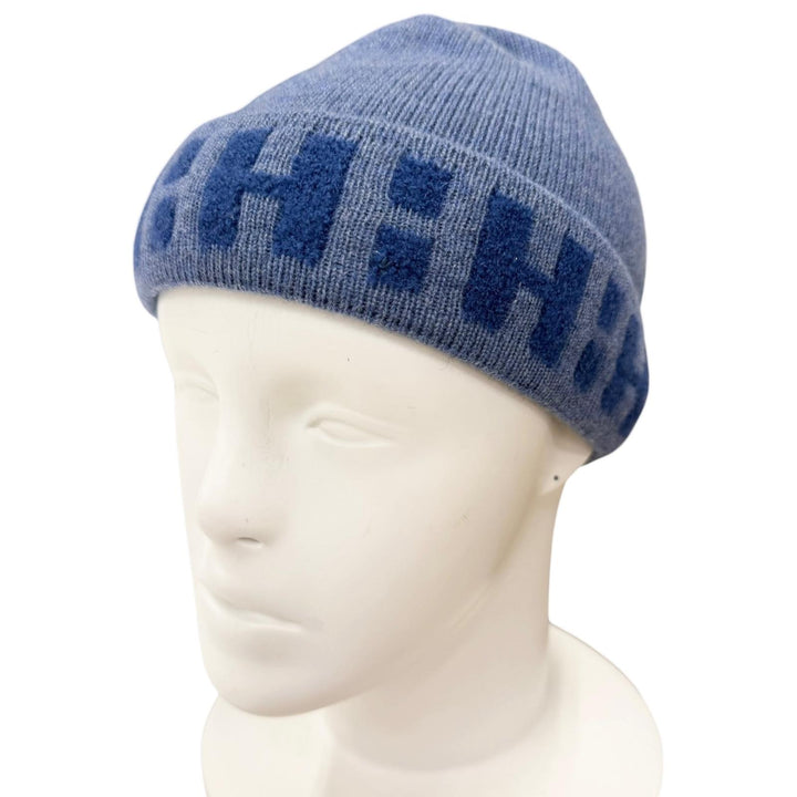 Pristine HERMES Knit cap BONNET RAJASTAN Margiela-era H logo