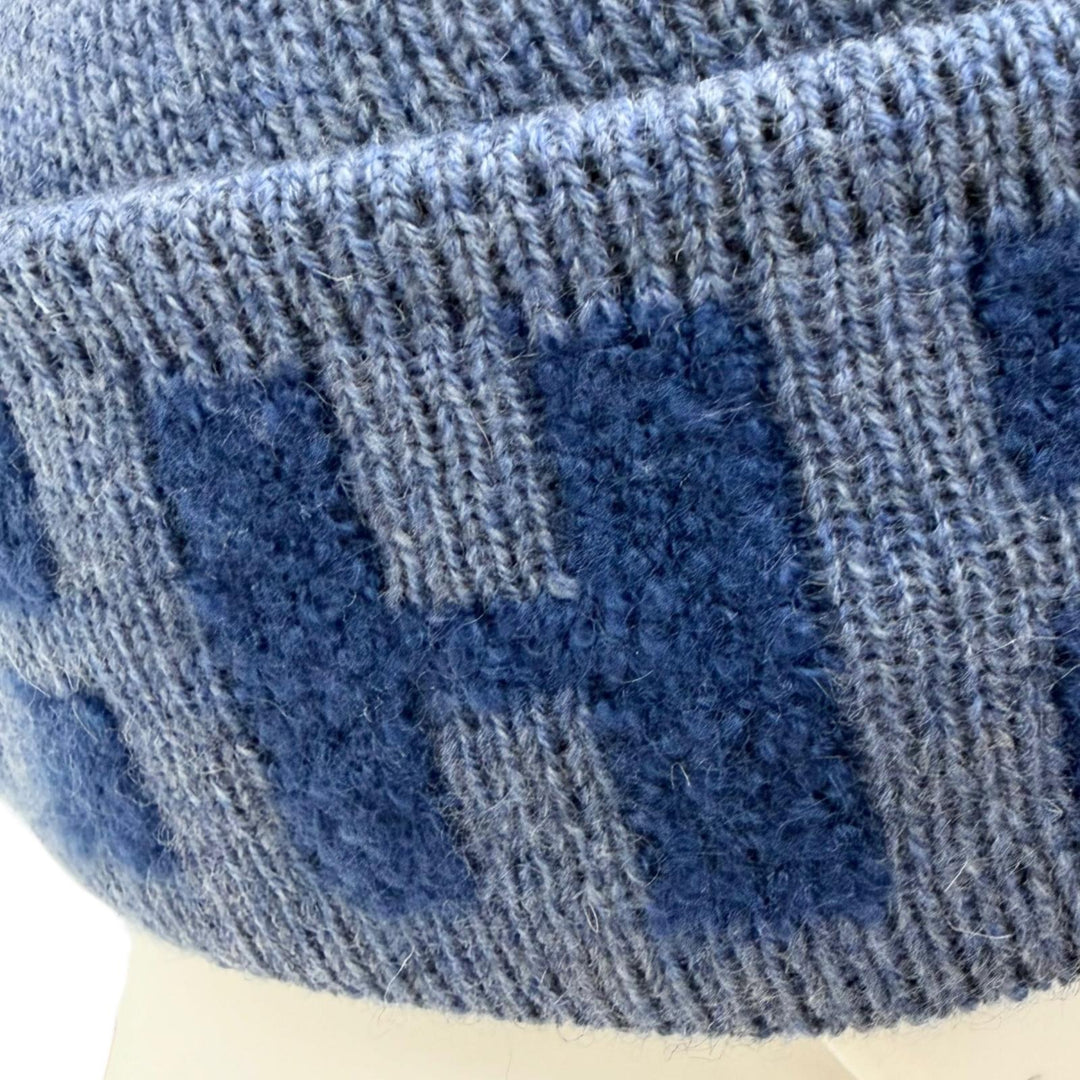Pristine HERMES Knit cap BONNET RAJASTAN Margiela-era H logo