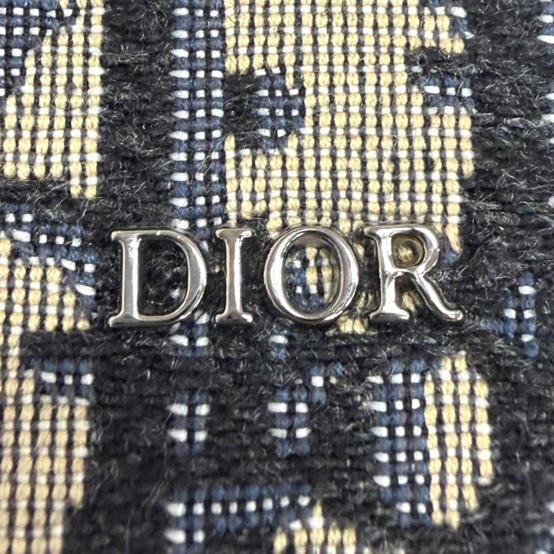 Excellent DIOR Shoulder Bag Oblique Rider Micro Pouch Beige canvas