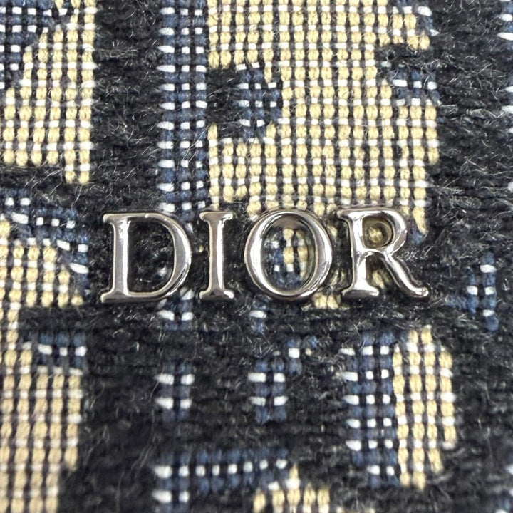 Excellent DIOR Shoulder Bag Oblique Rider Micro Pouch Beige canvas