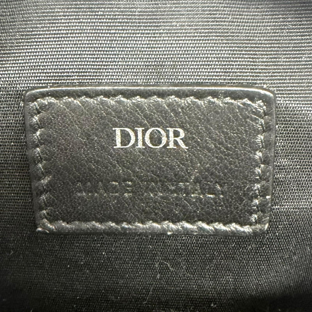 Excellent DIOR Shoulder Bag Oblique Rider Micro Pouch Beige canvas