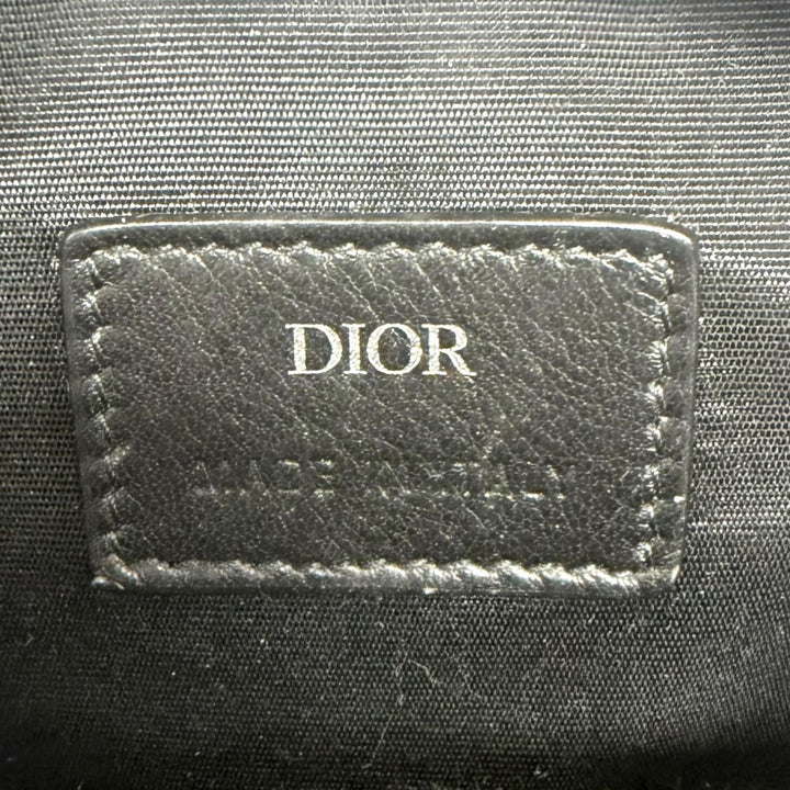Excellent DIOR Shoulder Bag Oblique Rider Micro Pouch Beige canvas
