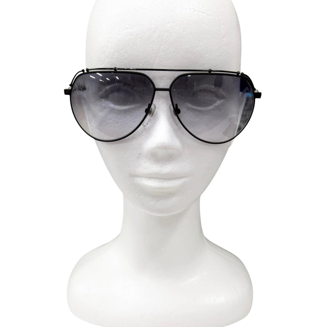 Great CHROME HEARTS sunglasses KUF FANNAW II Cross Two-Bridge Teardrop